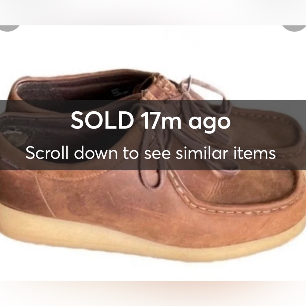 Clarks Brown Wallabees Unisex  size 9M Women